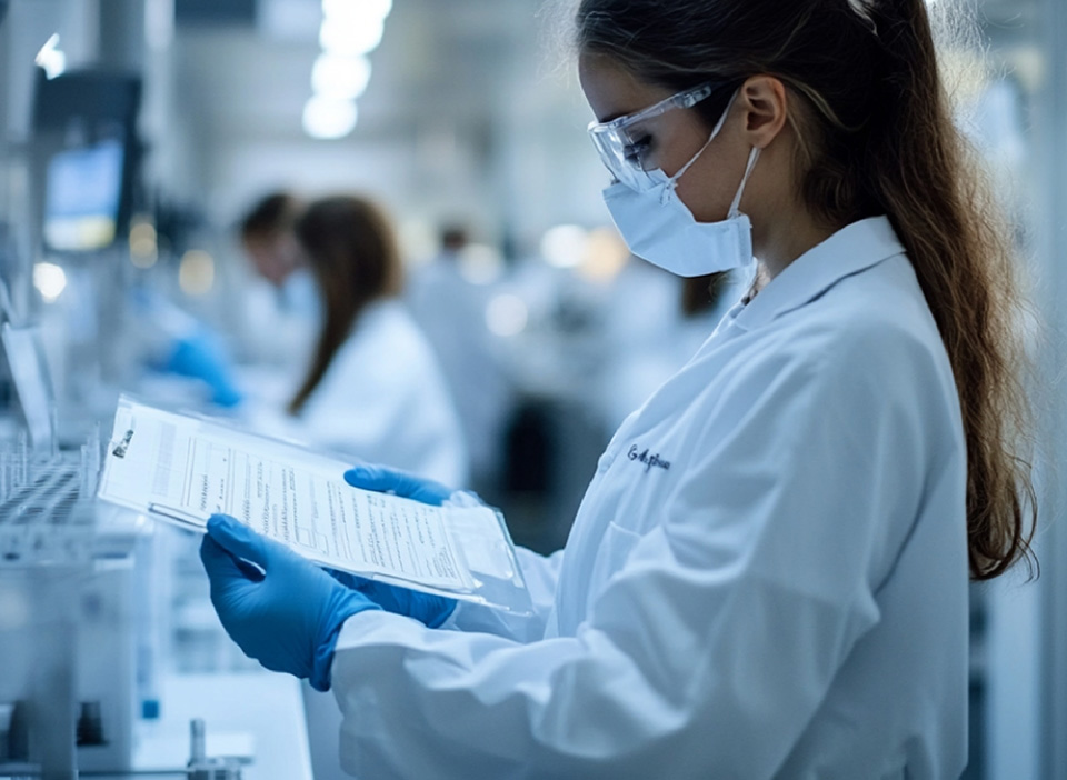 doctor in lab coat